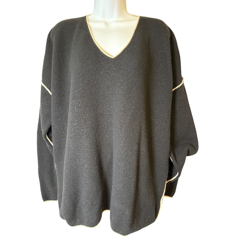 COS Gray V-Neck Sweater